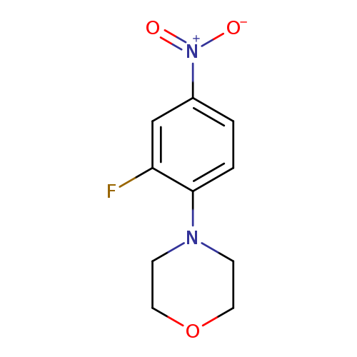 Fc1cc(ccc1N1CCOCC1)[N+](=O)[O-]