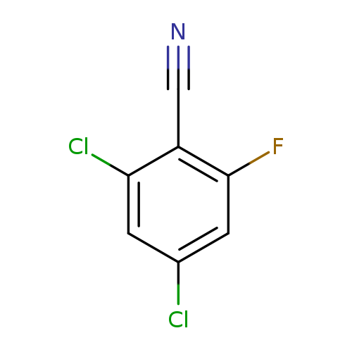 N#Cc1c(F)cc(cc1Cl)Cl