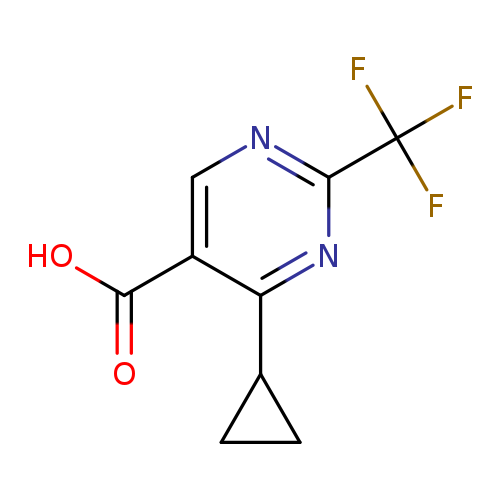 OC(=O)c1cnc(nc1C1CC1)C(F)(F)F