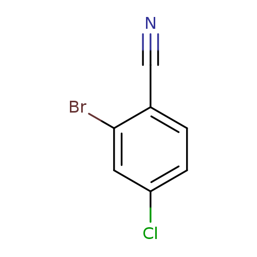 N#Cc1ccc(cc1Br)Cl