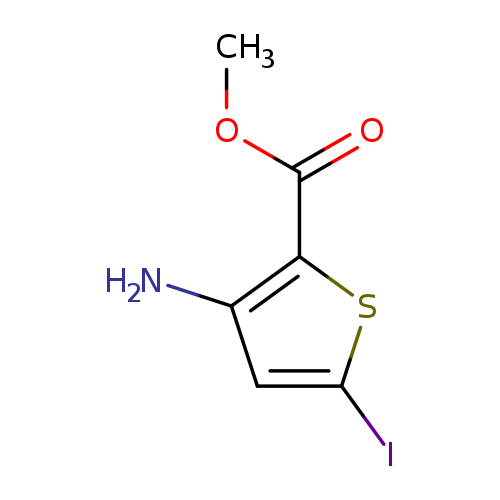 COC(=O)c1sc(cc1N)I