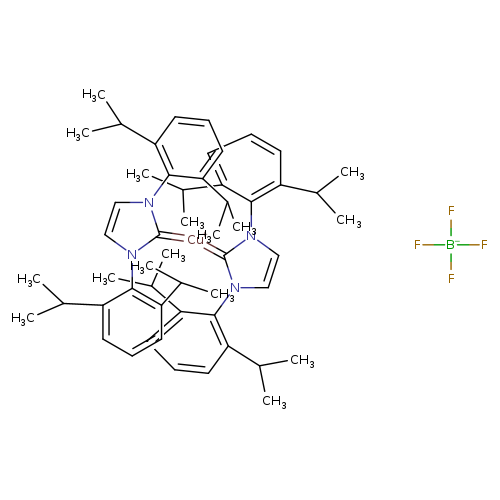 F[B-](F)(F)F.CC(c1cccc(c1n1ccn(c1=[Cu+]=c1n(ccn1c1c(cccc1C(C)C)C(C)C)c1c(cccc1C(C)C)C(C)C)c1c(cccc1C(C)C)C(C)C)C(C)C)C