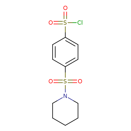 O=S(=O)(c1ccc(cc1)S(=O)(=O)Cl)N1CCCCC1