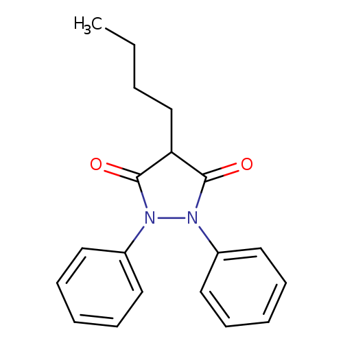 CCCCC1C(=O)N(N(C1=O)c1ccccc1)c1ccccc1