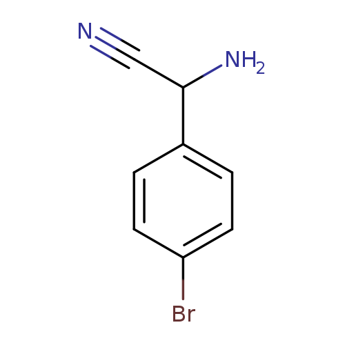 NC(c1ccc(cc1)Br)C#N