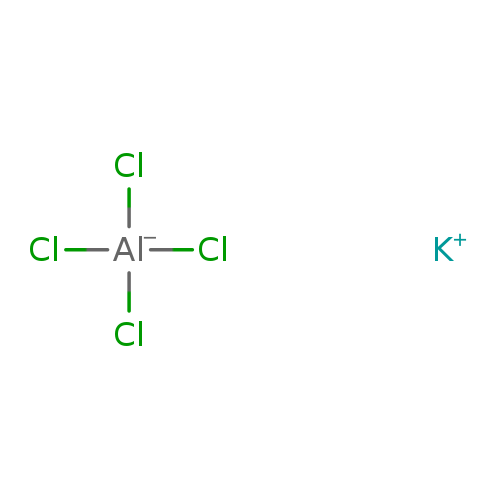 Cl[Al-](Cl)(Cl)Cl.[K+]