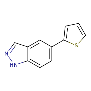 c1csc(c1)c1ccc2c(c1)cn[nH]2