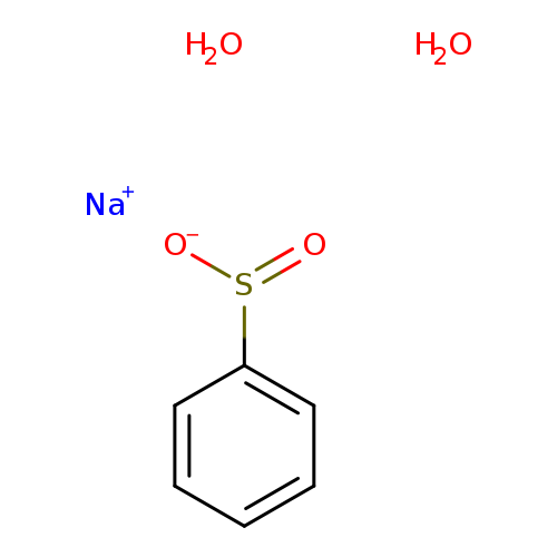 [O-]S(=O)c1ccccc1.O.O.[Na+]