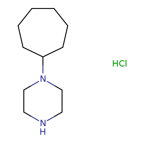 C1CCCC(CC1)N1CCNCC1.Cl