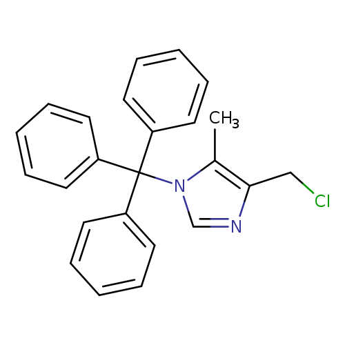 ClCc1ncn(c1C)C(c1ccccc1)(c1ccccc1)c1ccccc1