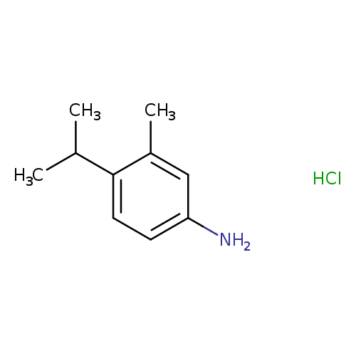 Nc1ccc(c(c1)C)C(C)C.Cl