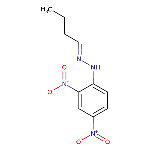 CCC/C=N/Nc1ccc(cc1[N+](=O)[O-])[N+](=O)[O-]
