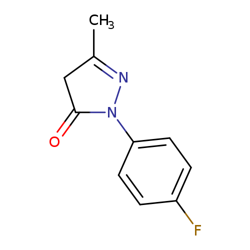 O=C1CC(=NN1c1ccc(cc1)F)C