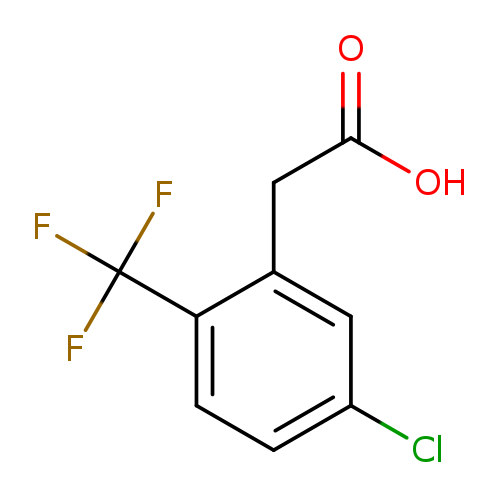 OC(=O)Cc1cc(Cl)ccc1C(F)(F)F