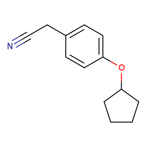 N#CCc1ccc(cc1)OC1CCCC1
