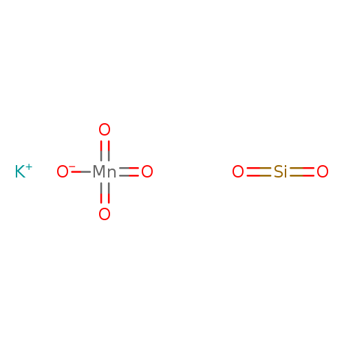 [O-][Mn](=O)(=O)=O.O=[Si]=O.[K+]