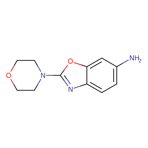 Nc1ccc2c(c1)oc(n2)N1CCOCC1