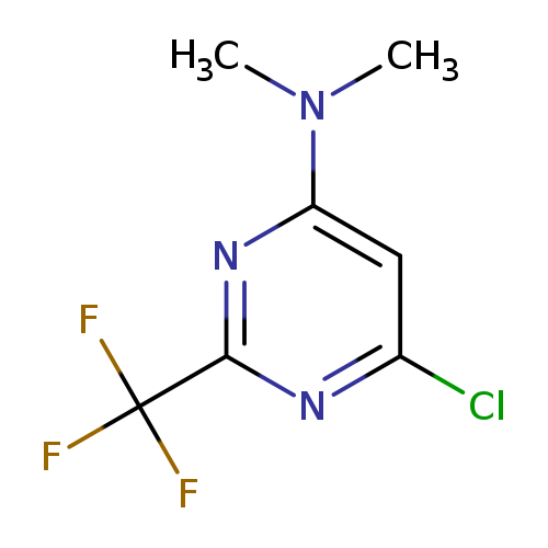 Clc1cc(nc(n1)C(F)(F)F)N(C)C