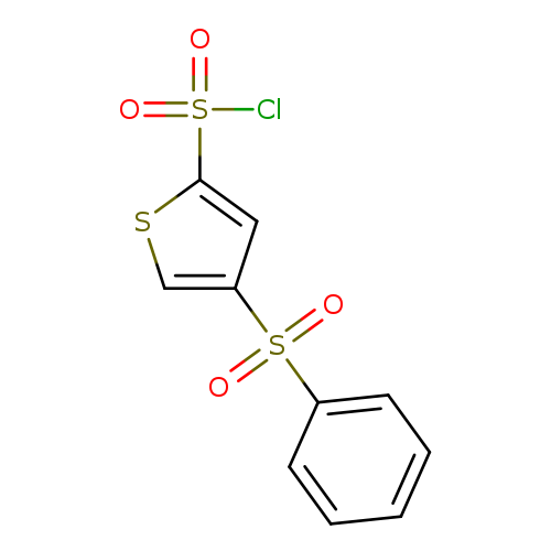 O=S(=O)(c1csc(c1)S(=O)(=O)Cl)c1ccccc1