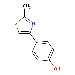 Oc1ccc(cc1)c1csc(n1)C