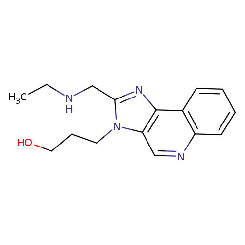 OCCCn1c(CNCC)nc2c1cnc1c2cccc1