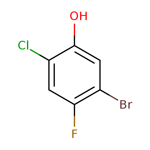 Clc1cc(F)c(cc1O)Br