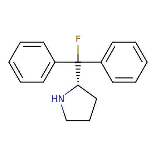 FC(c1ccccc1)(c1ccccc1)[C@@H]1CCCN1