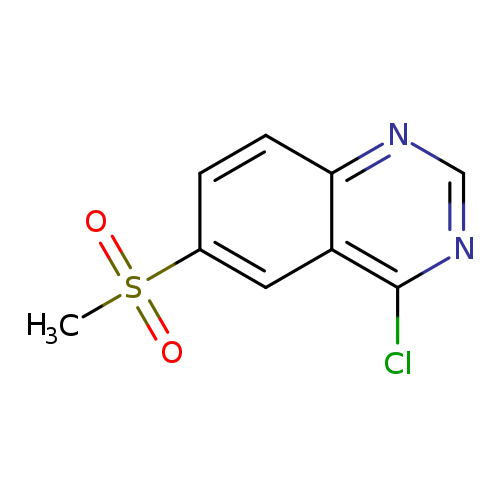 Clc1ncnc2c1cc(cc2)S(=O)(=O)C