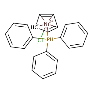 [Cl-][Ni+2]1234([CH-]5C3=C2C1=C45)P(c1ccccc1)(c1ccccc1)c1ccccc1