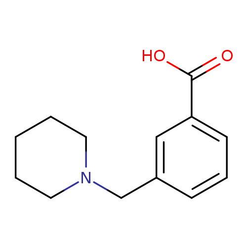 OC(=O)c1cccc(c1)CN1CCCCC1