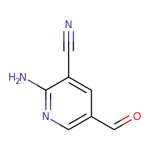 O=Cc1cnc(c(c1)C#N)N