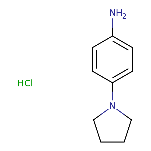 Nc1ccc(cc1)N1CCCC1.Cl