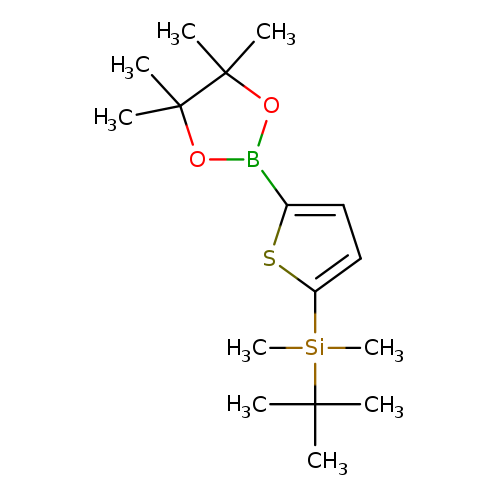 CC1(C)OB(OC1(C)C)c1ccc(s1)[Si](C(C)(C)C)(C)C