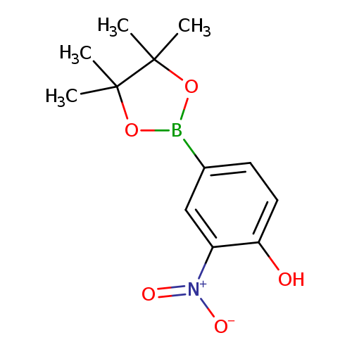 [O-][N+](=O)c1cc(ccc1O)B1OC(C(O1)(C)C)(C)C