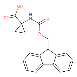 O=C(NC1(CC1)C(=O)O)OCC1c2ccccc2c2c1cccc2