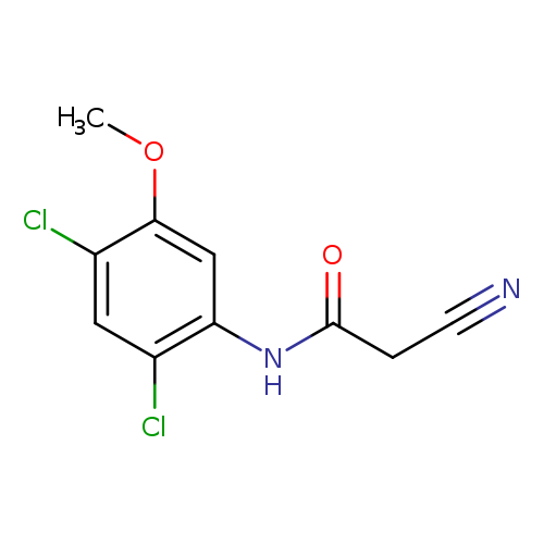 COc1cc(NC(=O)CC#N)c(cc1Cl)Cl