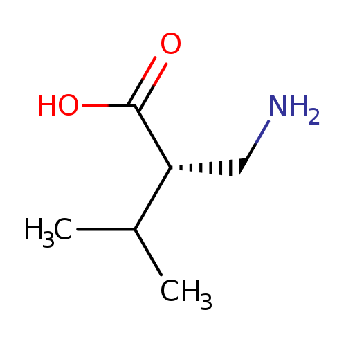 NC[C@@H](C(=O)O)C(C)C