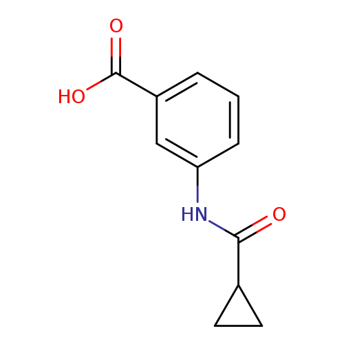 O=C(C1CC1)Nc1cccc(c1)C(=O)O