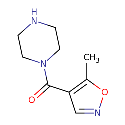 O=C(c1cnoc1C)N1CCNCC1