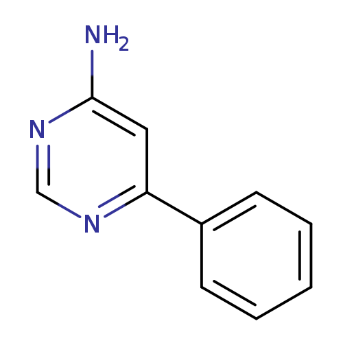 Nc1ncnc(c1)c1ccccc1