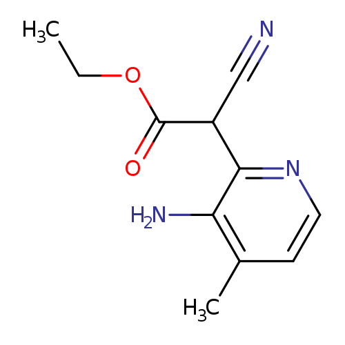 CCOC(=O)C(c1nccc(c1N)C)C#N