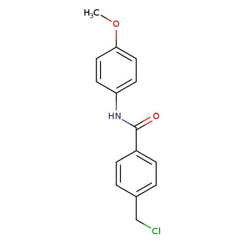ClCc1ccc(cc1)C(=O)Nc1ccc(cc1)OC