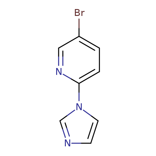 Brc1ccc(nc1)n1cncc1