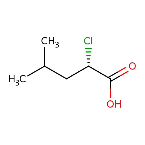 Cl[C@H](C(=O)O)CC(C)C