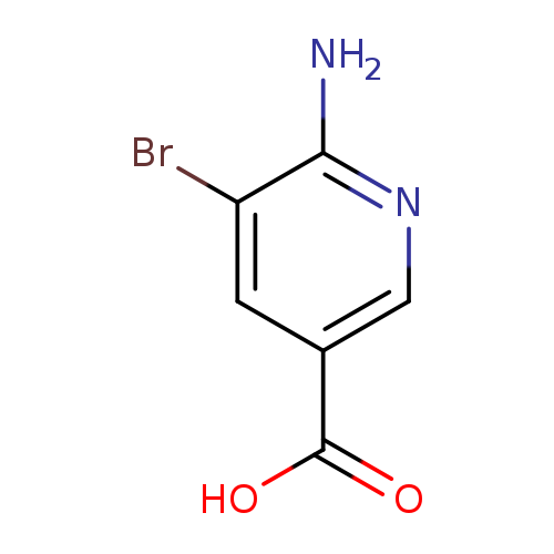 OC(=O)c1cnc(c(c1)Br)N