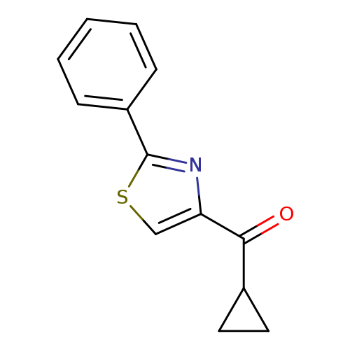 O=C(c1csc(n1)c1ccccc1)C1CC1