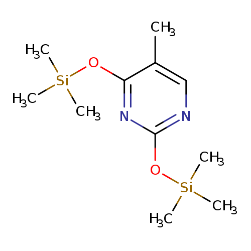 Cc1cnc(nc1O[Si](C)(C)C)O[Si](C)(C)C