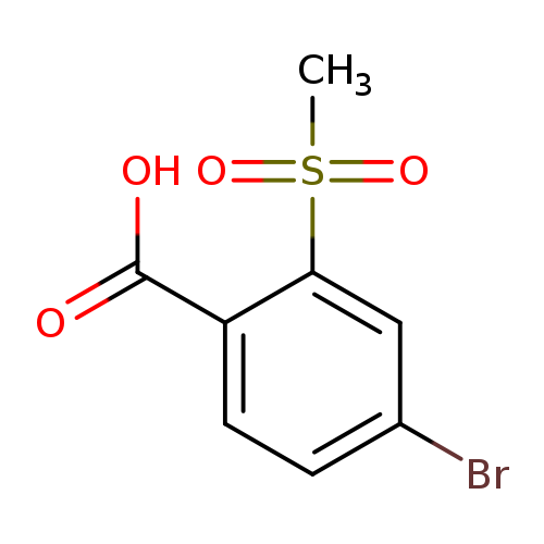 Brc1ccc(c(c1)S(=O)(=O)C)C(=O)O