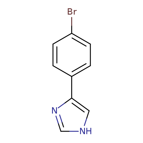 Brc1ccc(cc1)c1nc[nH]c1