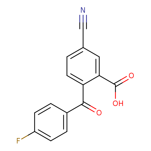 N#Cc1ccc(c(c1)C(=O)O)C(=O)c1ccc(cc1)F